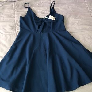 Navy Blue Skater Dress Size 8